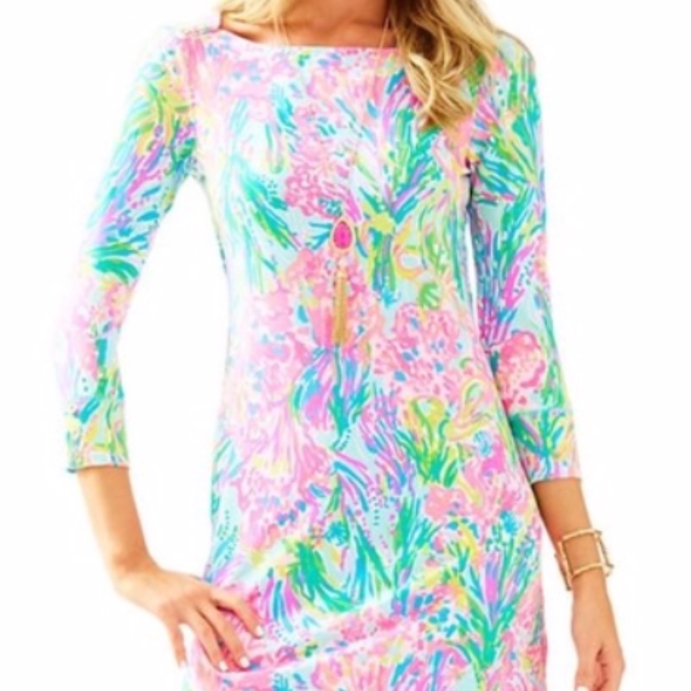 NWT Lilly Pulitzer Sophie Dress L Fan Sea